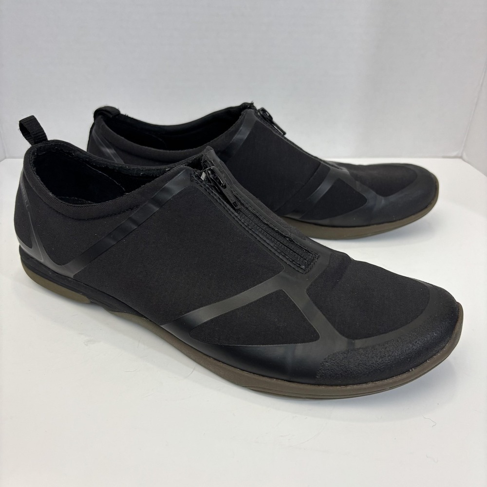 Merrell Slip On Zip Walking Shoes Womens 9.5 40.5 Black Lightweight Comfy Casual